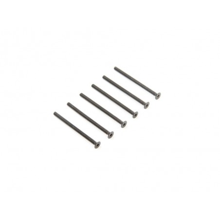 Piezas coche RC - LOSI - M3 x 45mm Tornillos de cabeza plana (6) - FLASH RC