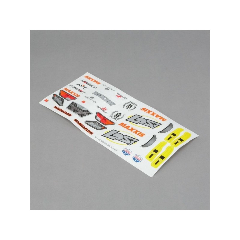 Ricambi per auto RC - LOSI - Rock Rey - Scheda decorazione giallo fluorescente - FLASH RC