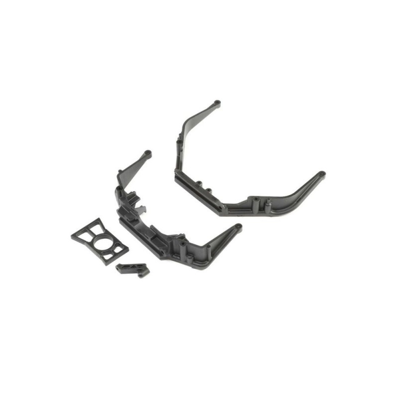 Ersatzteile RC-Cars - LOSI - Fr/RrChassisBraceSet&DiffRetainer Ring: LST 3XL-E - FLASH RC