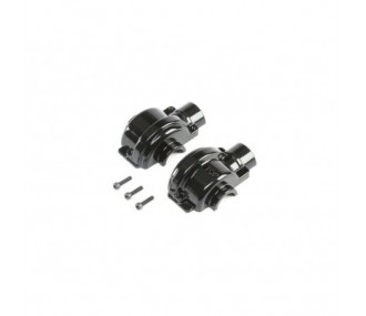Piezas de repuesto para coches RC - LOSI - Caja de aluminio para el difusor, negro: LST/2, 3XL-E - FLASH RC