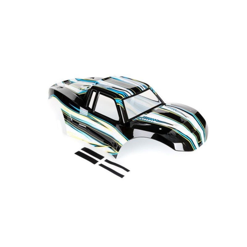 LOSI - Body, Painted, Black: MTXL - FLASH RC