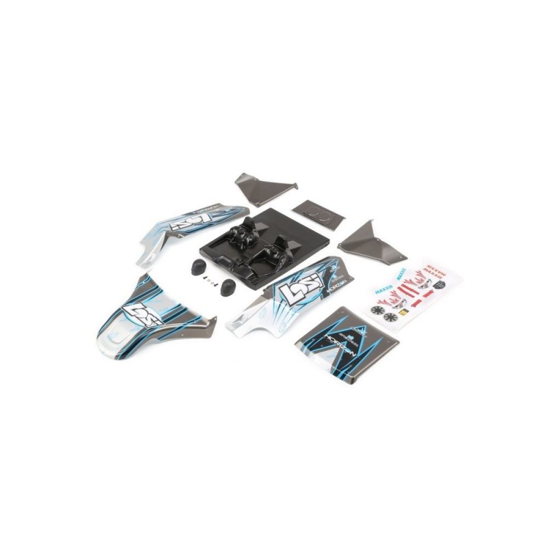 Piezas coche RC - LOSI - DBXL-E - Carrocería gris - FLASH RC
