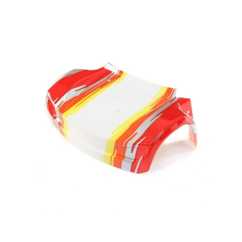 LOSI - Front Hood, Red: Super Baja Rey - FLASH RC