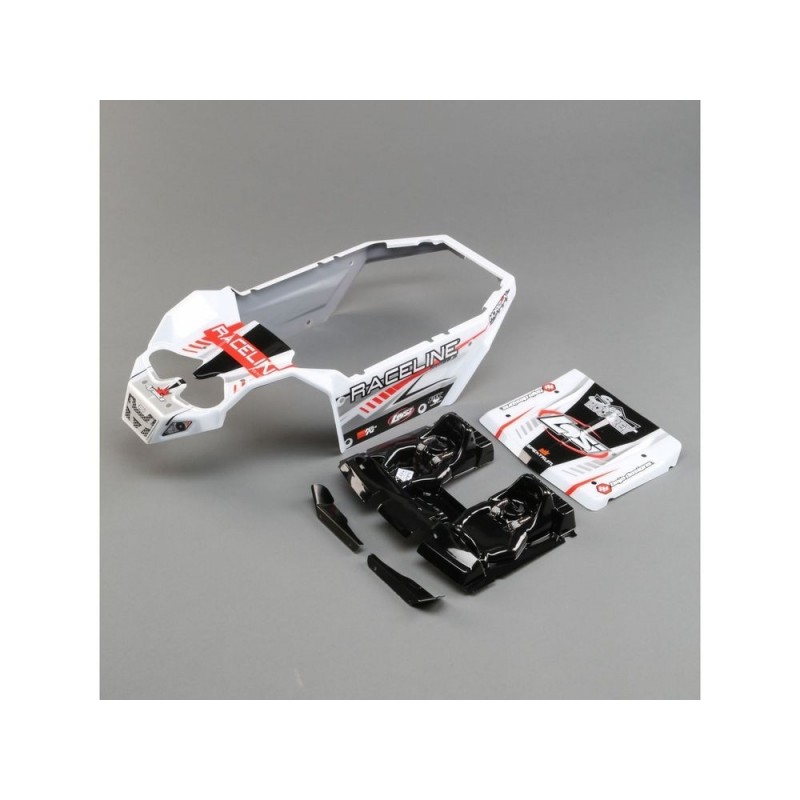 LOSI - Body Set, Raceline Wheels: SuperRockRey - FLASH RC