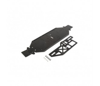 LOSI - DBXL-E - Châssis avec plaque de renfort 4mm, noir - FLASH RC