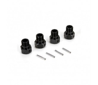 LOSI - Wheel Hex Black & Pin (4): MTXL - FLASH RC