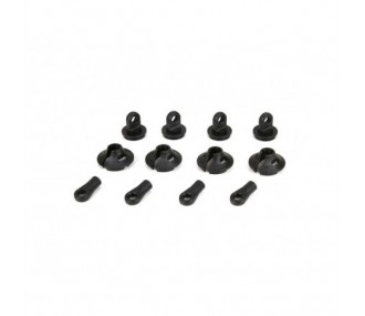 Ricambi per auto RC - LOSI - 1/5 4WD - Ammortizzatori e clip (2) - FLASH RC