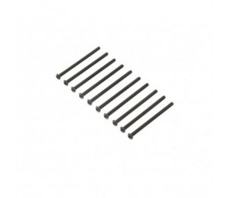 LOSI - Button Head Screws, Stl, BO, M4 x 65mm (10) - FLASH RC