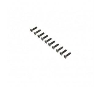 Piezas coche RC - LOSI - Tornillos cabeza plana, Stl, BO, M4 x 16mm (10) - FLASH RC