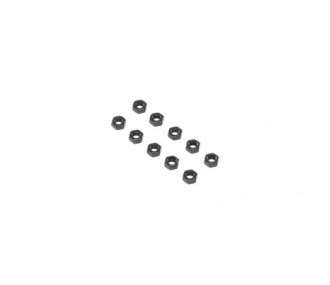 Parti per auto RC - LOSI - Dado piatto, Stl, M4 (10) - FLASH RC