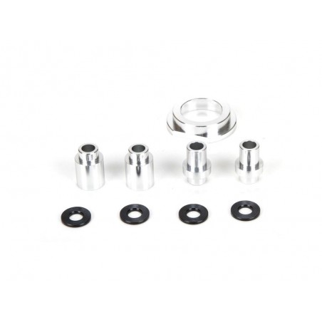 LOSI - Engine Mount Spacer & Clutch Mount, AL, Slvr: MTXL - FLASH RC