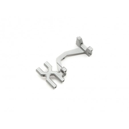 Piezas coche RC - LOSI - Soporte de aluminio para servo de dirección: Baja Rey - FLASH RC