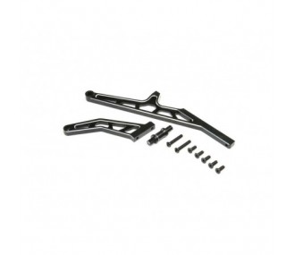 RC-Car-Ersatzteile - LOSI - Chassis Brace Set,Rear,Aluminum, Black: DBXL-E 2.0 - FLASH RC