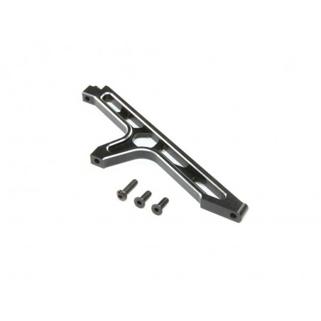 Ersatzteile RC-Cars - LOSI - Chassis Brace, Front, Aluminum, Black: DBXL-E 2.0 - FLASH RC