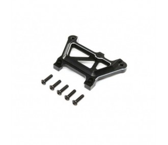 Ricambi per auto RC - LOSI - Piastra superiore anteriore, alluminio, nero: DBXL-E 2.0 - FLASH RC