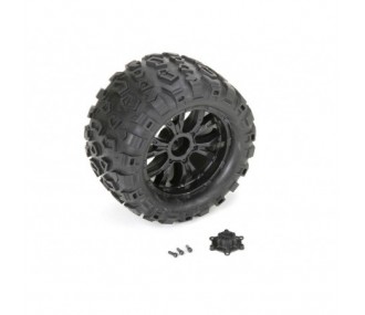 Ricambi per auto RC - LOSI - TEN MT - Pneumatici e cerchi montati (2) - FLASH RC