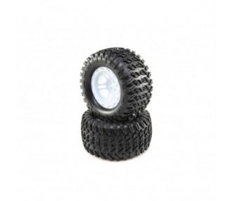 Ersatzteile RC-Cars - LOSI - Tires, Mounted (2): TENACITY Monster Truck - FLASH RC