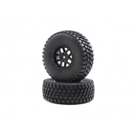 Piezas de repuesto para coches RC - LOSI - Alpine Rueda y Neumático Montado (2): BR - FLASH RC