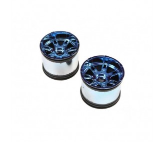Recambios para coches RC - LOSI - Rueda, 17mm, Negro Cromado (2): LST 3XL-E - FLASH RC