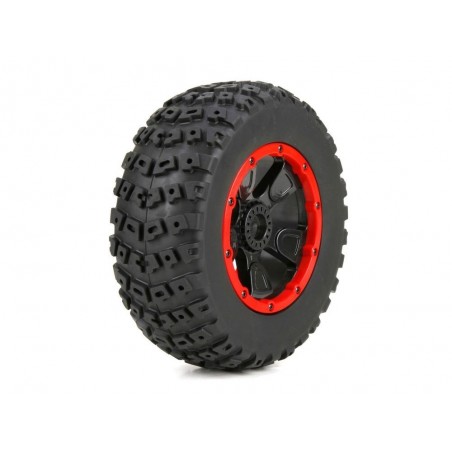 Ersatzteile RC-Cars - LOSI - 1/5 4WD - Reifen auf Felge montiert (l und d ) Das Paar - FLASH RC