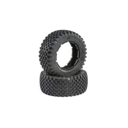 Ersatzteile RC-Cars - LOSI - Tire Set, Firm (2): 5ive-T 2.0 - FLASH RC