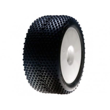 Recambios coche RC - LOSI - Neumático truggy 1/8 XTT,Bl,montado,conWht Whl,0 0ffset (Pr) - FLASH RC