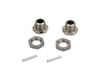 Spare parts for RC cars - LOSI - Hexagonal rims (Pr) Hard anodized: 8B,8T - FLASH RC