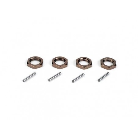 Spare parts for RC cars - LOSI - Wheel nuts & pins (4ea): 8B,8T - FLASH RC