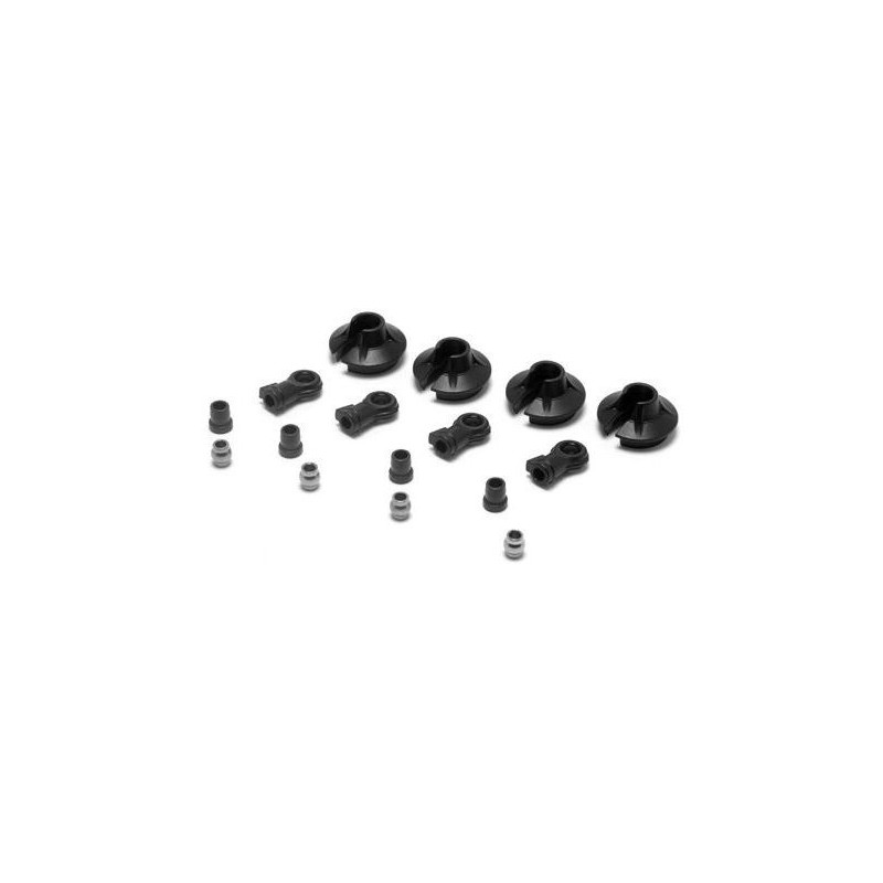 Spare parts for RC cars - LOSI - 15mm Shock absorber Bearings, cups, bushings: 8B 2.0 - FLASH RC