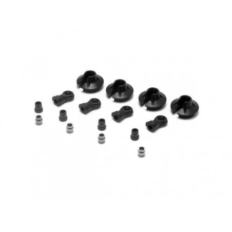 LOSI - 15mm Amortisseur Rotules, coupelles, bagues: 8B 2.0 - FLASH RC