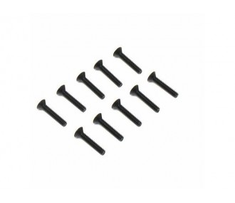 LOSI - 4-40 x 5/8 FH Vis (10) - FLASH RC
