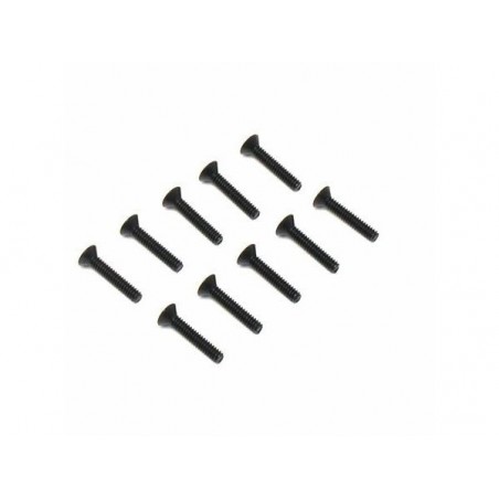 RC car parts - LOSI - 4-40 x 5/8 FH Screws (10) - FLASH RC