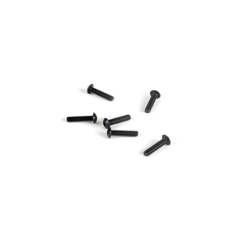 Piezas de repuesto para coches RC - LOSI - 4-40 x 1/2 Tornillos de cabeza redonda (6) - FLASH RC