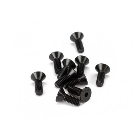 LOSI - 8-32 x 1/2 FH Vis (10) - FLASH RC