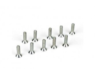 RC car parts - LOSI - 5-40 x 1/2 FH Screws (10) - FLASH RC