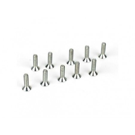 RC car parts - LOSI - 5-40 x 1/2 FH Screws (10) - FLASH RC