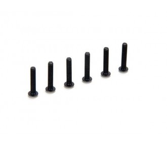 Piezas de repuesto para coches RC - LOSI - 4-40 x 5/8 Tornillos de cabeza plana (6) - FLASH RC