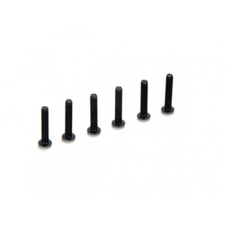Ersatzteile RC-Cars - LOSI - 4-40 x 5/8 Flachkopfschrauben (6) - FLASH RC