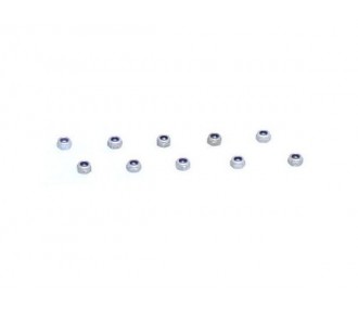 RC car parts - LOSI - 4-40 alu Mini nuts (10) - FLASH RC