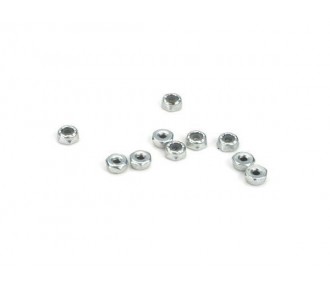 Ersatzteile RC-Cars - LOSI - 4-40 Stahl Locking 1/2 Muttern (10) - FLASH RC
