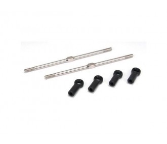 Recambios para coches RC - LOSI - Bielas 4mm x 114mm con Cabezas - FLASH RC