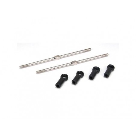 Spare parts for RC cars - LOSI - 4mm x 114mm connecting rods with ball joints - FLASH RC