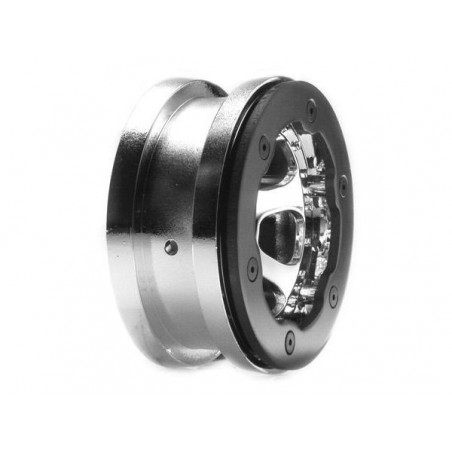 Ersatzteile RC-Cars - LOSI - 2.2 roues, Chrom mit Ringen: CCR - FLASH RC