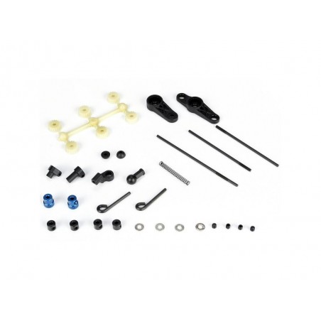Piezas de repuesto para coches RC - LOSI - Juego de eslabones de acelerador/freno: 8B 2.0 - FLASH RC