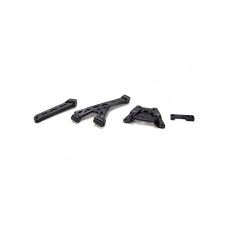 Spare parts for RC cars - LOSI - Ten-T -Chassis reinforcements and spacers (3) - FLASH RC