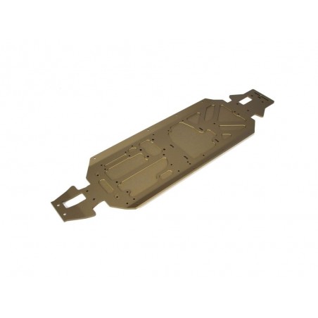 Piezas coche RC - LOSI - 5ive-T - Placa chasis principal - FLASH RC