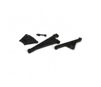 Spare parts for RC cars - LOSI - 5ive-T - Front and rear chassis reinforcements and spacers - FLASH RC