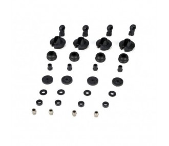 Piezas de recambio para coches RC - LOSI - 5ive-T - Piezas de plástico y rótulas amortiguadoras (4) - FLASH RC