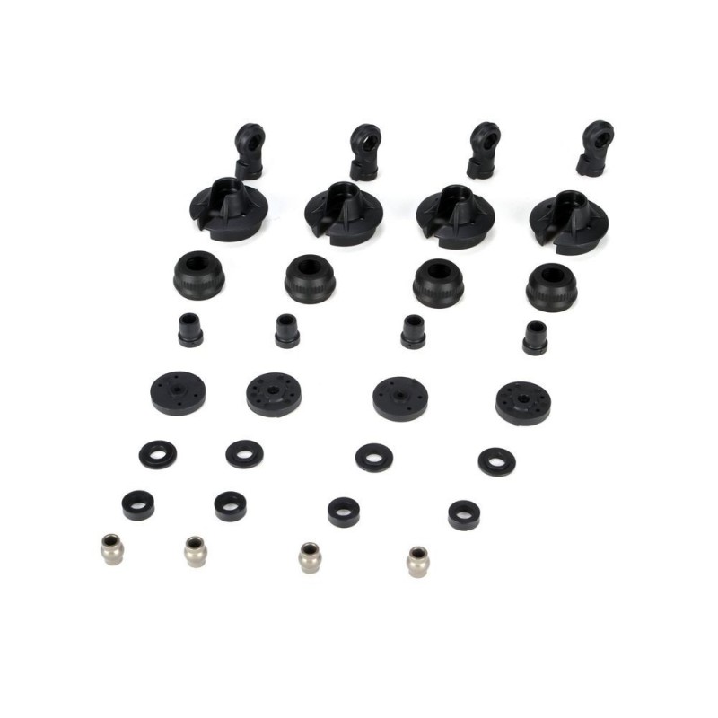Spare parts for RC cars - LOSI - 5ive-T - Plastic parts and shock absorber ball joints (4) - FLASH RC