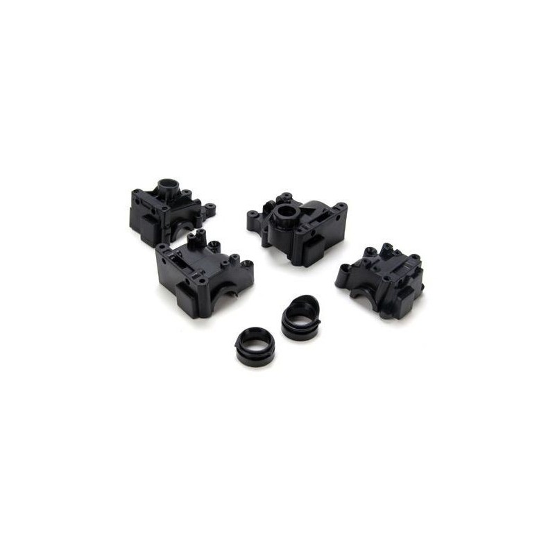 Ersatzteile RC-Cars - LOSI - Ten-T -Getriebegehäuse vorne und hinten - FLASH RC